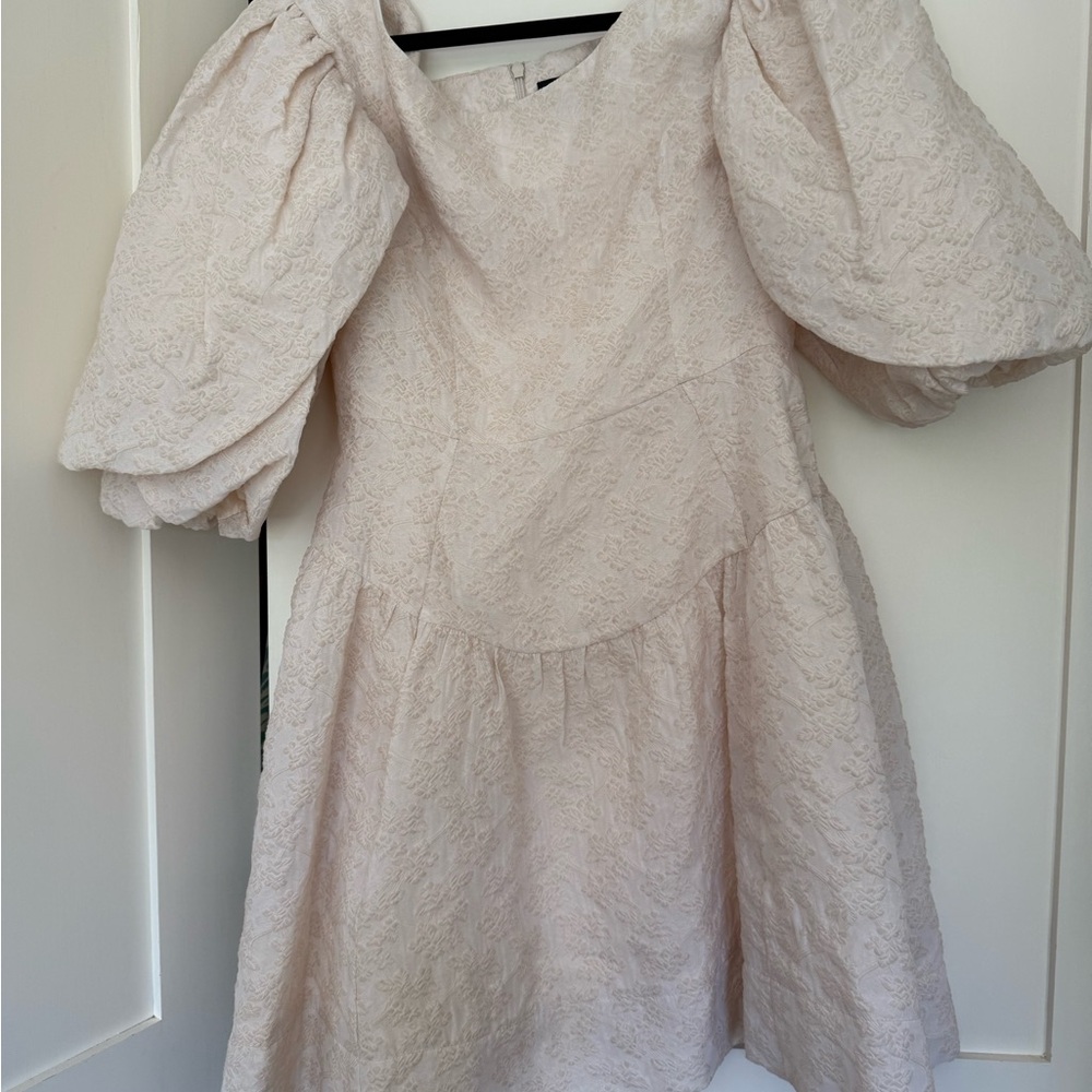 Simone Rocha jacquard puff sleeve dress uk10